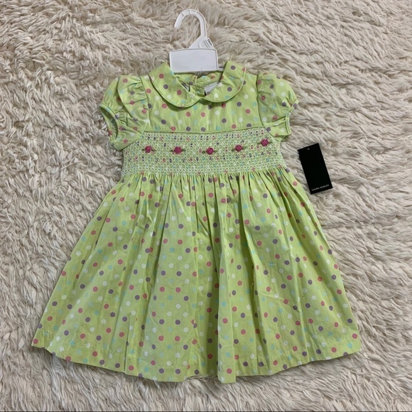Laura Ashley NWT Toddler Polka Dot Dress 18 Months - Picture 2 of 10